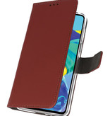 Casos Funda Cartera para Huawei P30 Marrón