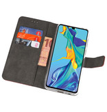 Wallet Cases Hoesje voor Huawei P30 Bruin