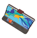 Wallet Cases Hoesje voor Huawei P30 Bruin