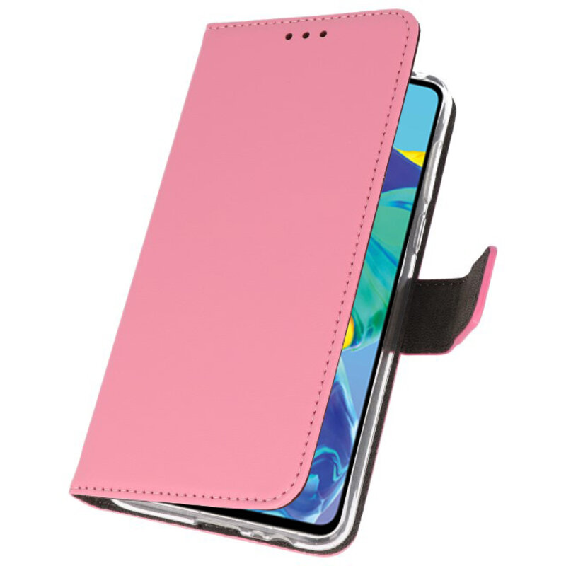 Wallet Cases Hoesje voor Huawei P30 Roze