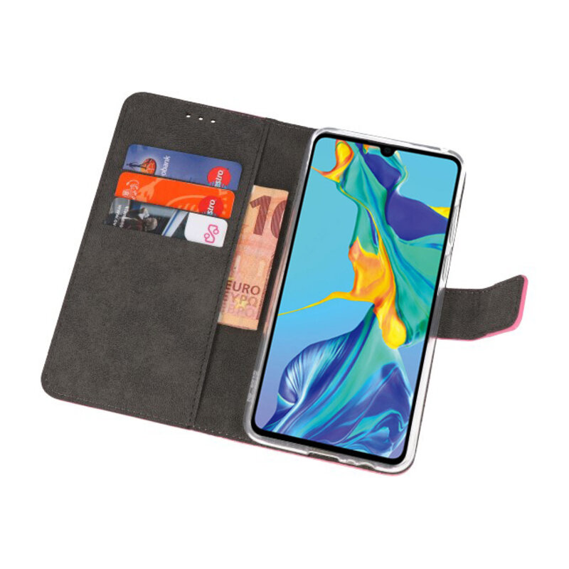 Wallet Cases Hoesje voor Huawei P30 Roze