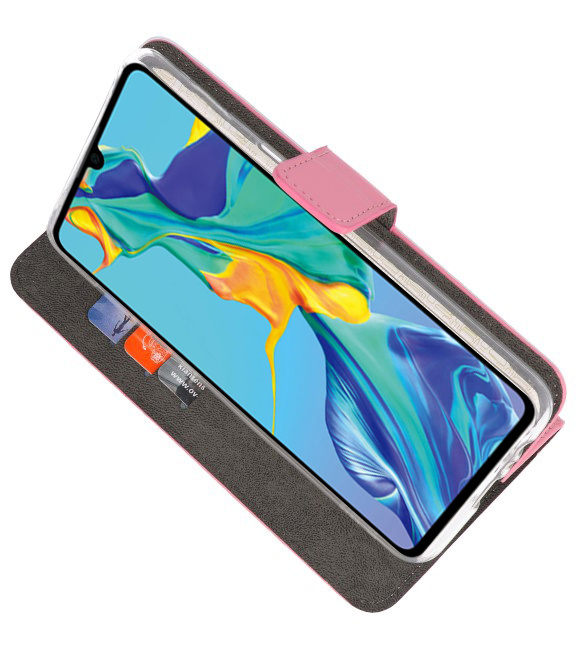 Wallet Cases Hoesje voor Huawei P30 Roze