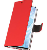 Custodia a Portafoglio per Huawei P30 Pro Red