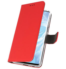Wallet Cases Hoesje voor Huawei P30 Pro Rood