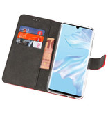 Custodia a Portafoglio per Huawei P30 Pro Red