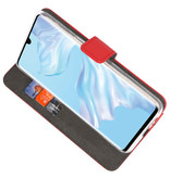 Etuis portefeuille Etui pour Huawei P30 Pro Rouge