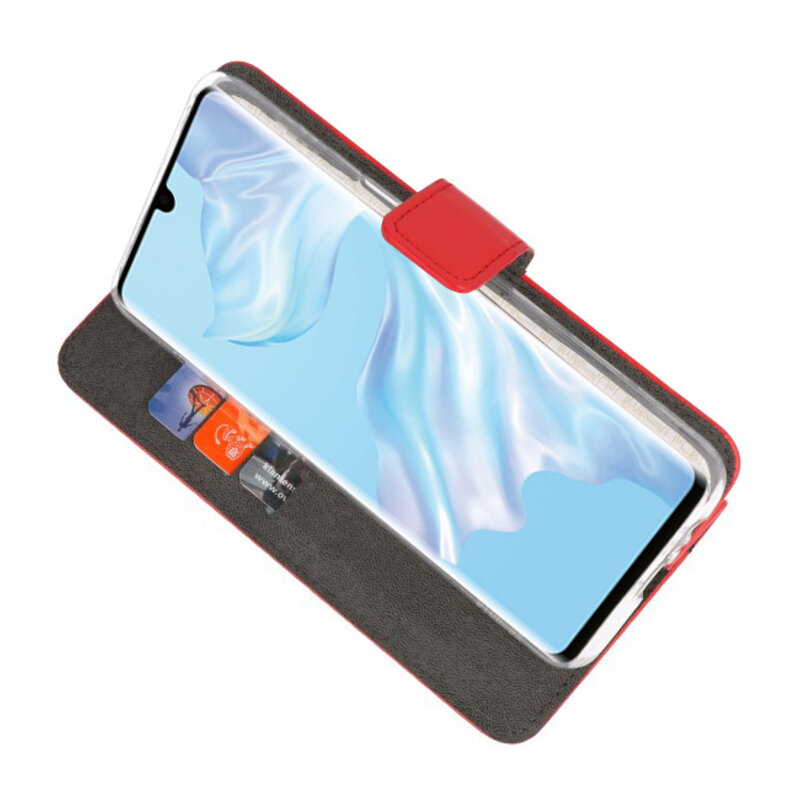Wallet Cases Hülle für Huawei P30 Pro Rot