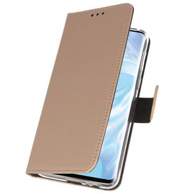 Etuis portefeuille Etui pour Huawei P30 Pro Gold