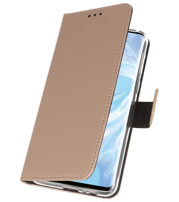 Wallet Cases Hoesje voor Huawei P30 Pro Goud