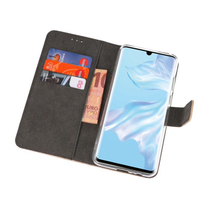 Custodia a portafoglio per Huawei P30 Pro Gold