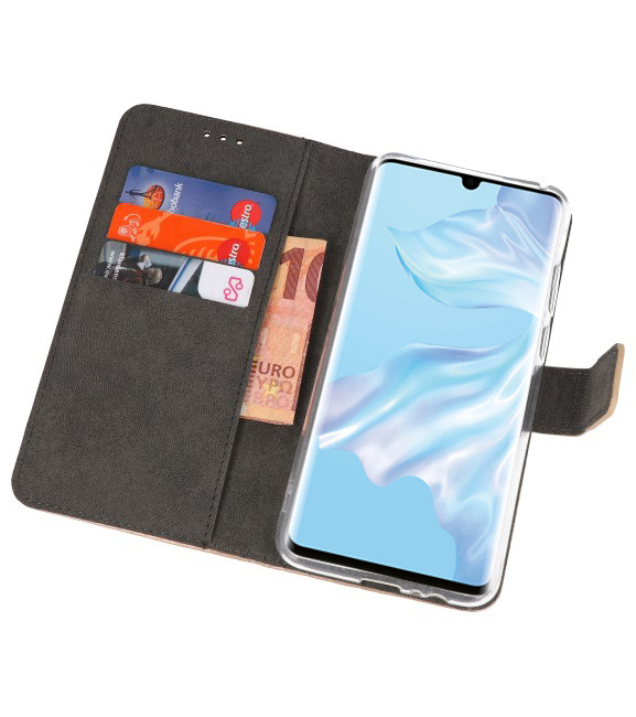 Wallet Cases Hoesje voor Huawei P30 Pro Goud