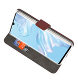 Custodia a Portafoglio per Huawei P30 Pro Marrone