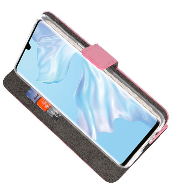 Wallet Cases Hülle für Huawei P30 Pro Pink