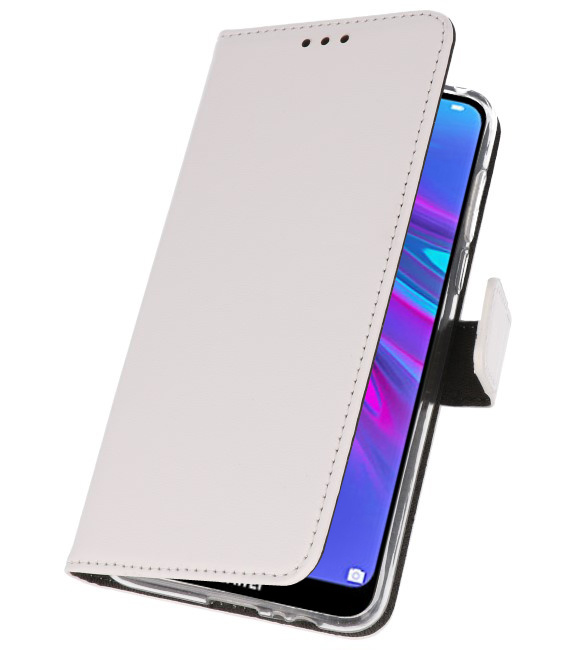 Etui portefeuille pour Huawei Y6 / Y6 Prime 2019 Blanc