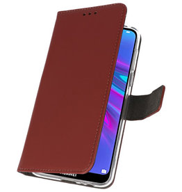 Custodia a portafoglio Custodia per Huawei Y6 / Y6 Prime 2019 Marrone