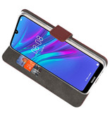 Wallet Cases Hülle für Huawei Y6 / Y6 Prime 2019 Braun