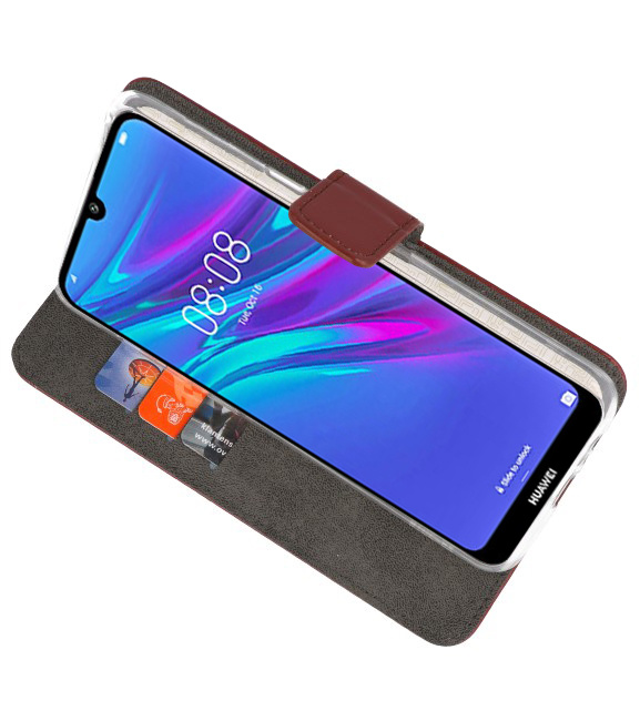 Wallet Cases Hoesje voor Huawei Y6 / Y6 Prime 2019 Bruin