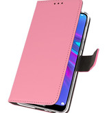 Etui portefeuille pour Huawei Y6 / Y6 Prime 2019 Rose