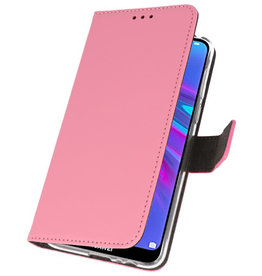 Etui portefeuille pour Huawei Y6 / Y6 Prime 2019 Rose