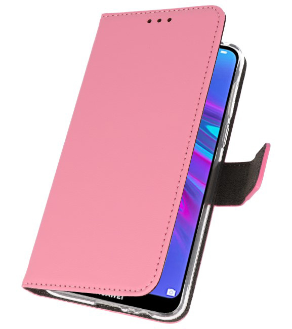Etui portefeuille pour Huawei Y6 / Y6 Prime 2019 Rose