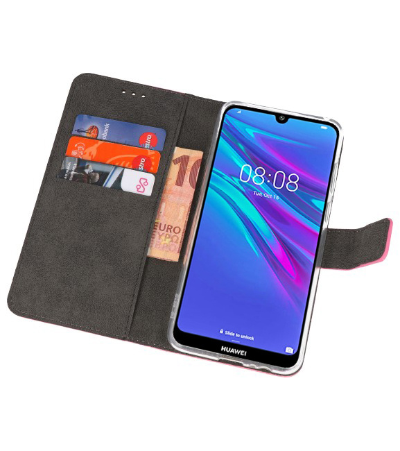 Brieftasche Tasche für Huawei Y6 / Y6 Prime 2019 Pink