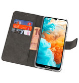 Wallet Cases Hoesje voor Huawei Y6 Pro 2019 Zwart