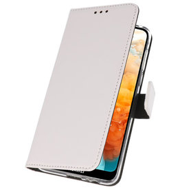 Casos Funda Cartera para Huawei Y6 Pro 2019 Blanco