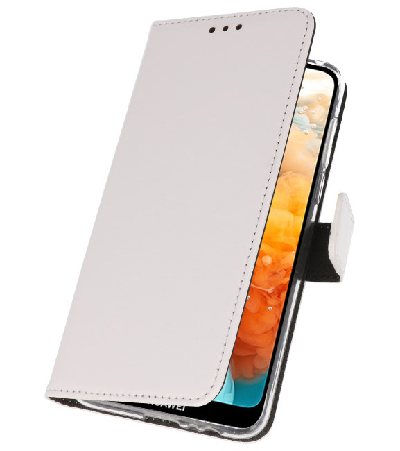 Etuis portefeuille Etui pour Huawei Y6 Pro 2019 Blanc