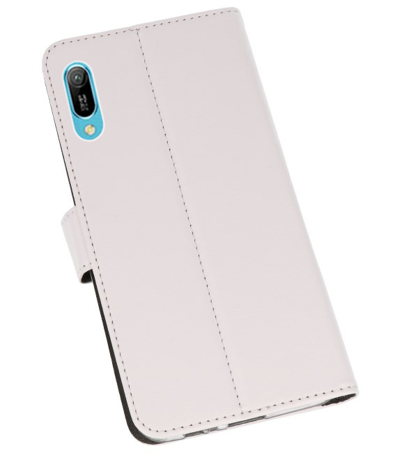 Wallet Cases Hoesje voor Huawei Y6 Pro 2019 Wit