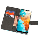 Wallet Cases Hoesje voor Huawei Y6 Pro 2019 Blauw