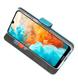 Custodia a Portafoglio per Huawei Y6 Pro 2019 Blu