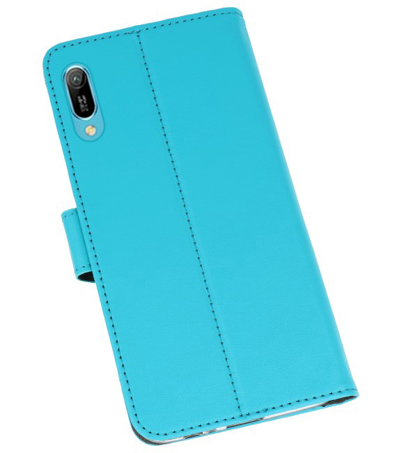 Wallet Cases Hoesje voor Huawei Y6 Pro 2019 Blauw