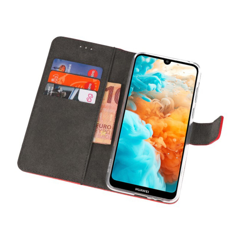 Wallet Cases Case for Huawei Y6 Pro 2019 Red