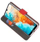 Wallet Cases Hülle für Huawei Y6 Pro 2019 Rot