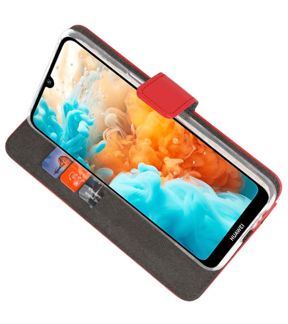 Custodia a Portafoglio per Huawei Y6 Pro 2019 Rosso