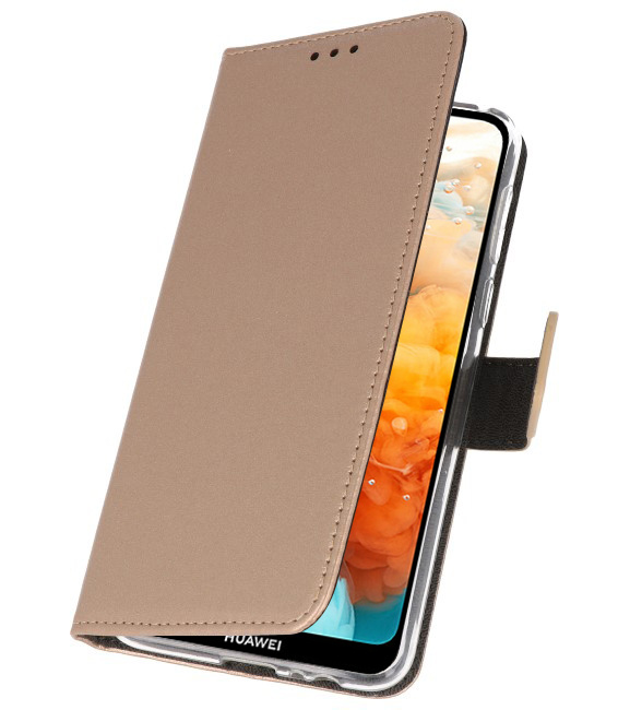 Custodia a Portafoglio per Huawei Y6 Pro 2019 Gold