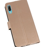 Wallet Cases Hoesje voor Huawei Y6 Pro 2019 Goud