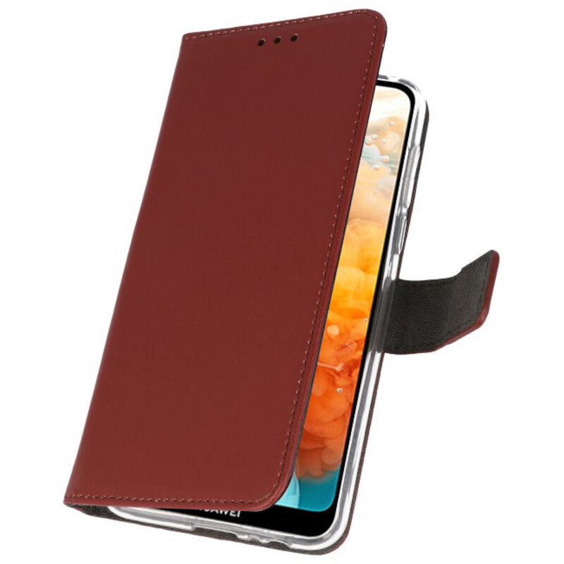 Custodia a Portafoglio per Huawei Y6 Pro 2019 Marrone