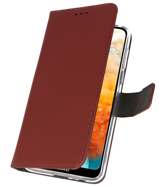 Wallet Cases Hoesje voor Huawei Y6 Pro 2019 Bruin