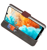 Wallet Cases Hoesje voor Huawei Y6 Pro 2019 Bruin