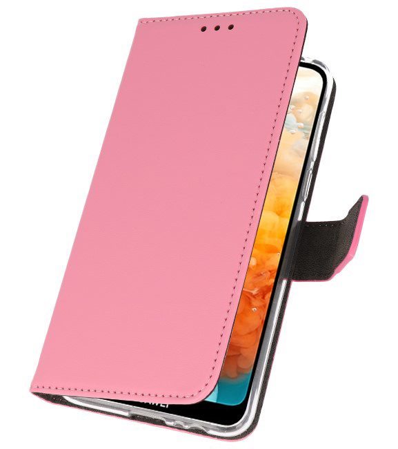 Wallet Cases Hoesje voor Huawei Y6 Pro 2019 Roze