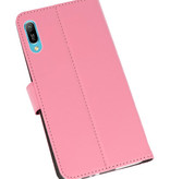 Wallet Cases Case for Huawei Y6 Pro 2019 Pink