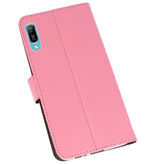 Wallet Cases Hoesje voor Huawei Y6 Pro 2019 Roze
