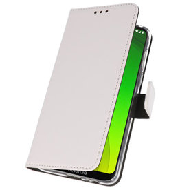 Funda Cartera Funda para Motorola Moto G7 Power Blanco