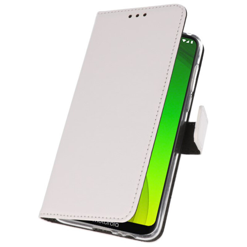 Etuis portefeuille Etui pour Motorola Moto G7 Power White