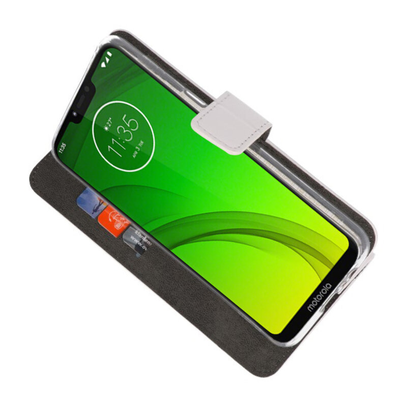 Wallet Cases Case for Motorola Moto G7 Power White