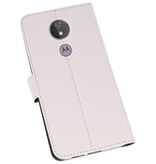 Etuis portefeuille Etui pour Motorola Moto G7 Power White