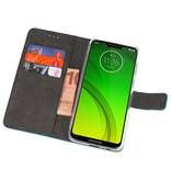 Etuis portefeuille Etui pour Motorola Moto G7 Power Blue