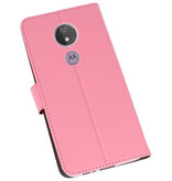 Wallet Cases Case for Motorola Moto G7 Power Pink