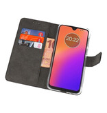 Wallet Cases Tasche für Motorola Moto G7 Schwarz